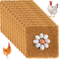 Zhengmy front view of brown nesting pads showing neat stack and benefit of ready replacement
