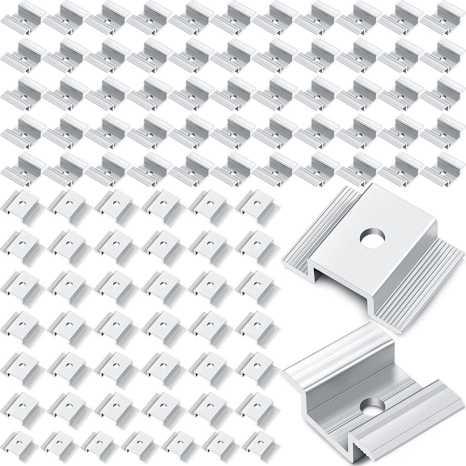 Zhengmy front view of 100-pack mid clamps showing package and quantity benefit