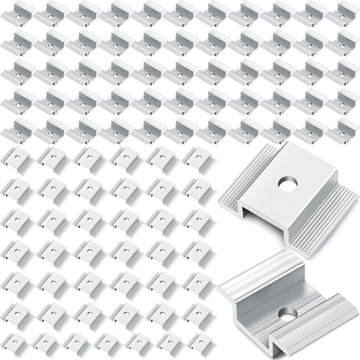 Zhengmy front view of 100-pack mid clamps showing package and quantity benefit