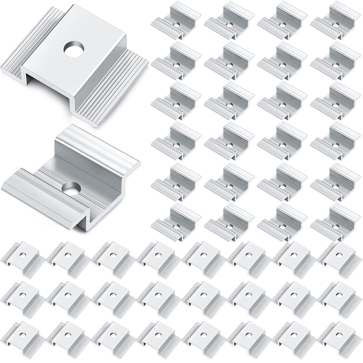 Zhengmy mid clamp front view showing clean aluminum finish and secure fit benefit