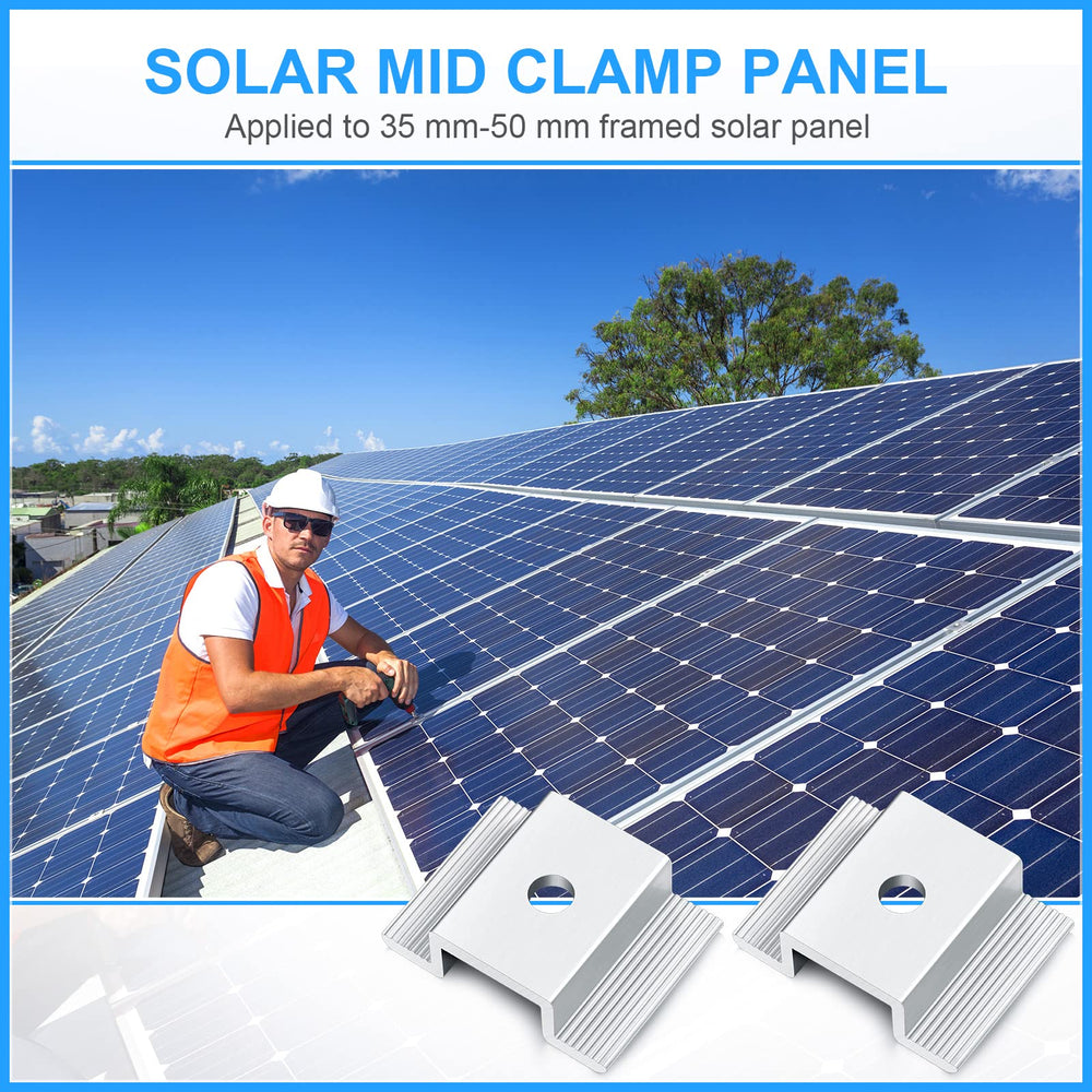Zhengmy mid clamp installed on rail demonstrating stable panel connection benefit