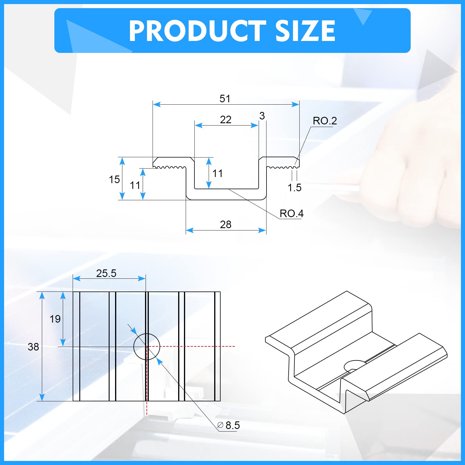 Zhengmy mid clamp side close-up highlighting machining and corrosion resistance benefit