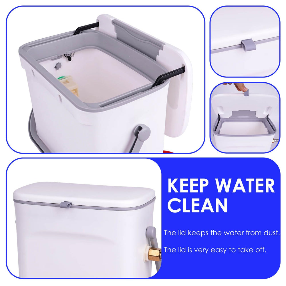 ZHEQOGZH waterer installed in a chicken coop providing continuous hydration