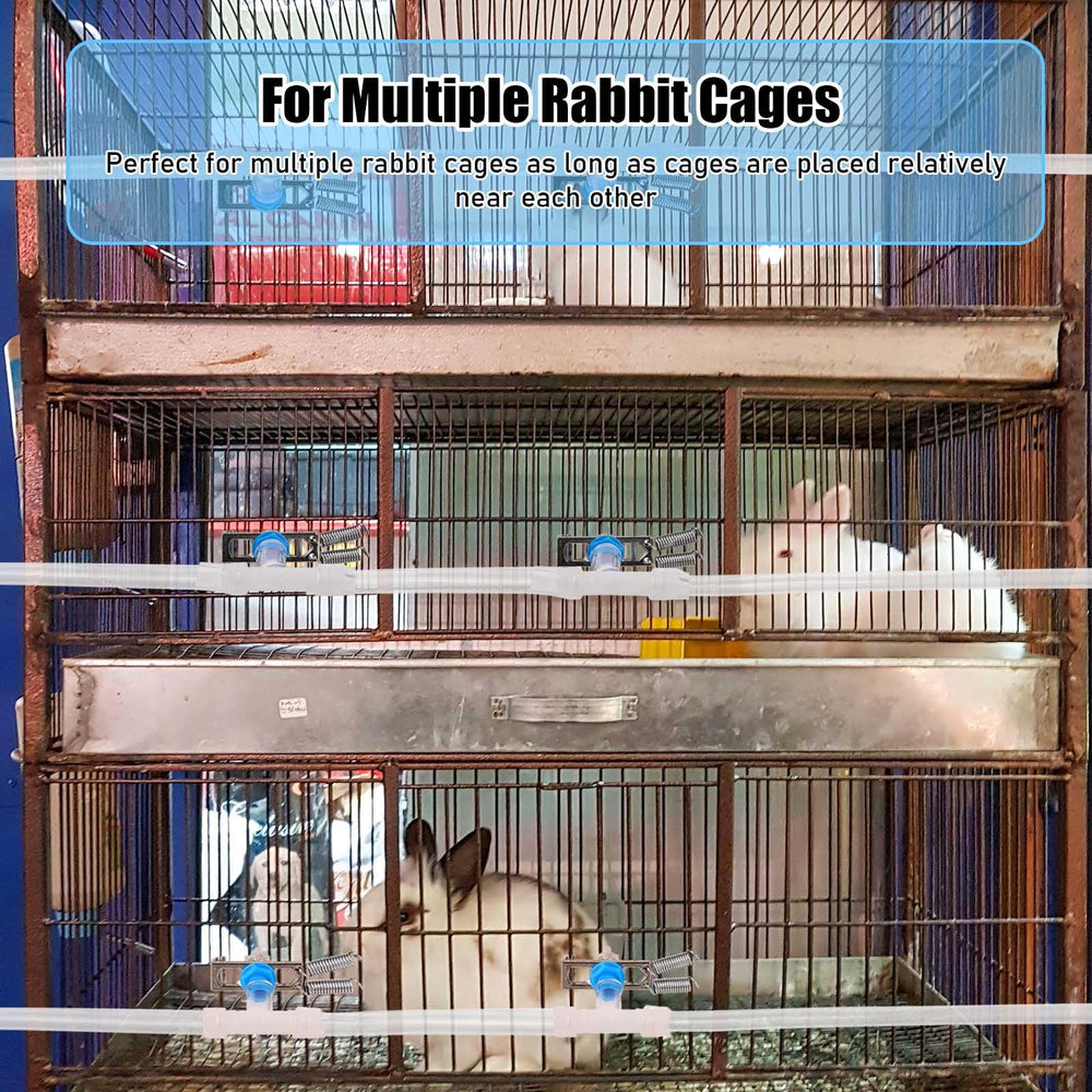 ZHEQOGZH tubing and tee fittings laid out to illustrate easy multiple-cage connections