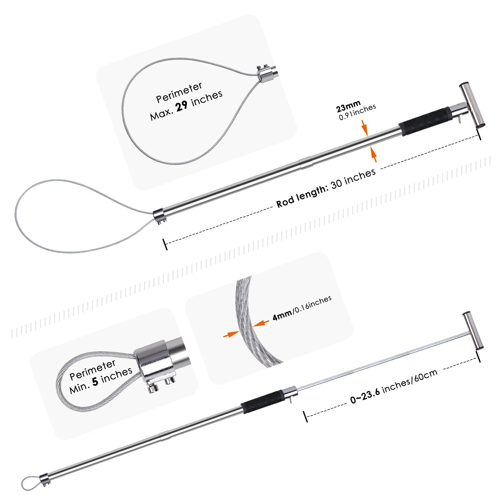 ZHEQOGZH two-piece design dismantled for compact travel and storage