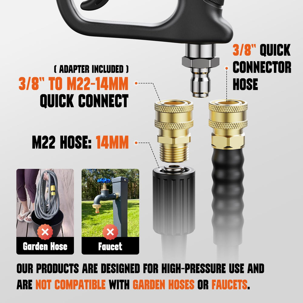 Zhevebaga gun next to hand showing compact size for easy storage and single-hand control