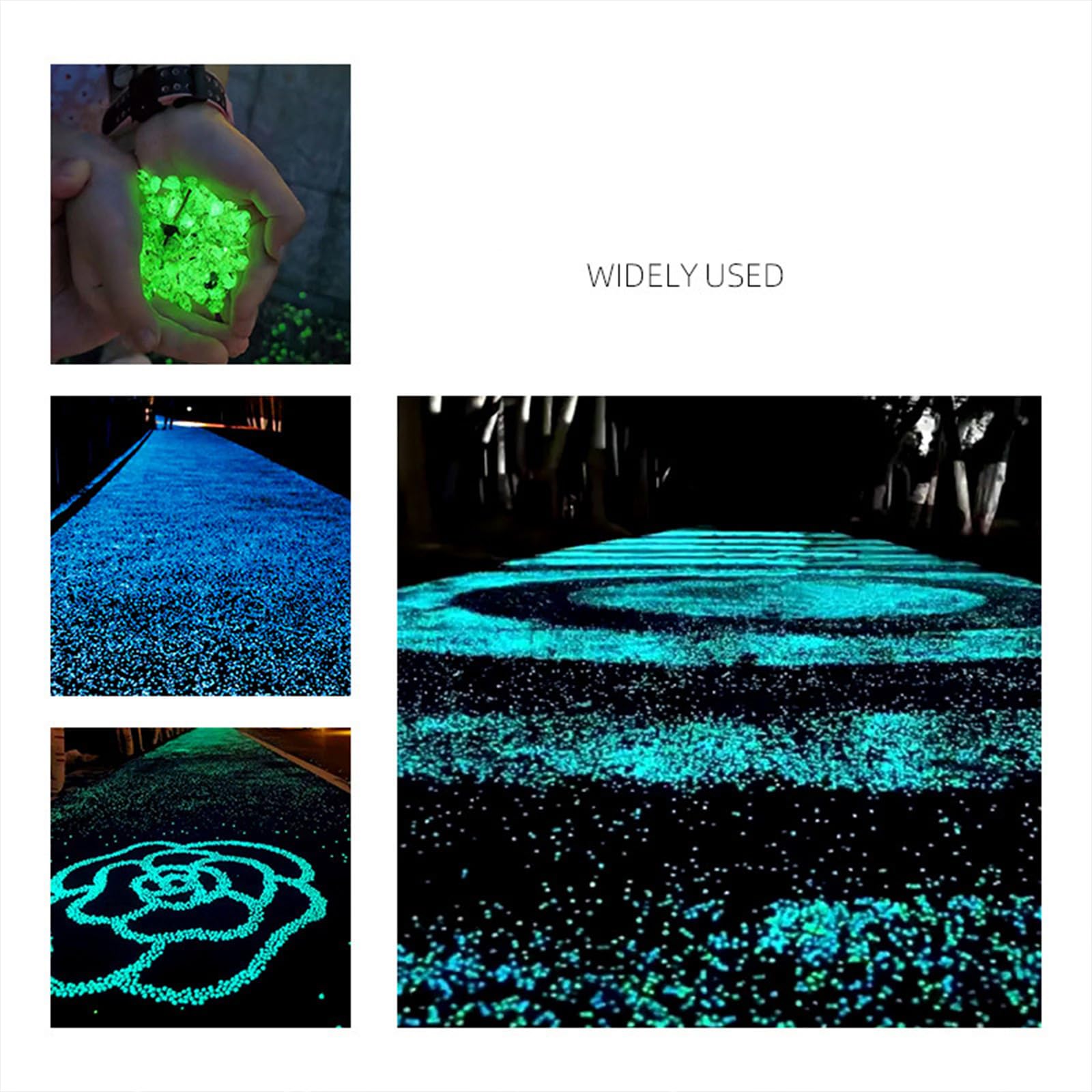 ZhiNuan glow stones in aquarium creating nighttime ambience for fish tanks