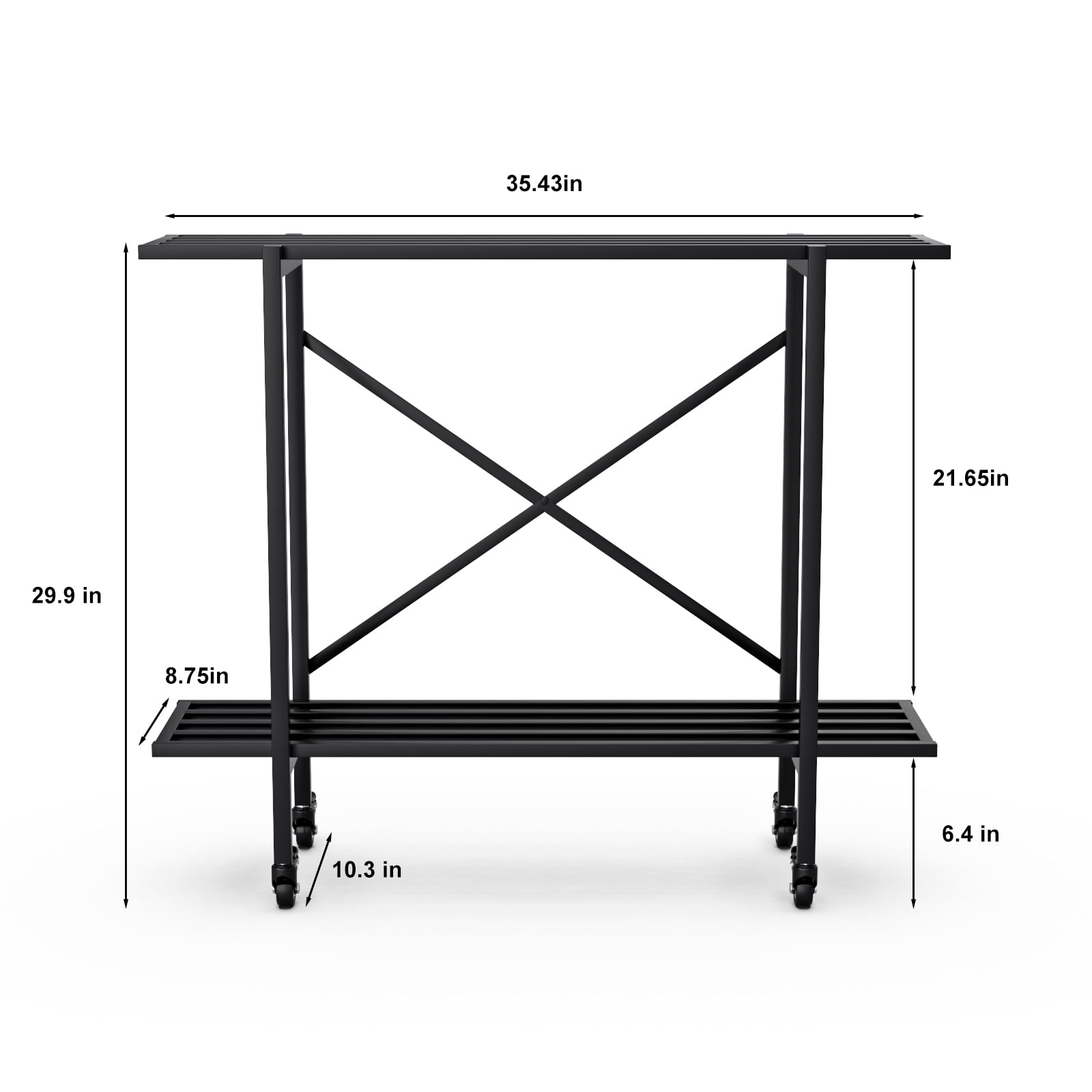 Zhongma bottom shelf close-up showing strong construction and even weight distribution