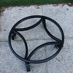 Zhongma caddy next to ruler for scale, demonstrates 18.1-inch diameter and capacity