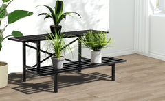 Zhongma close-up of slatted shelf showing rustproof powder-coated finish