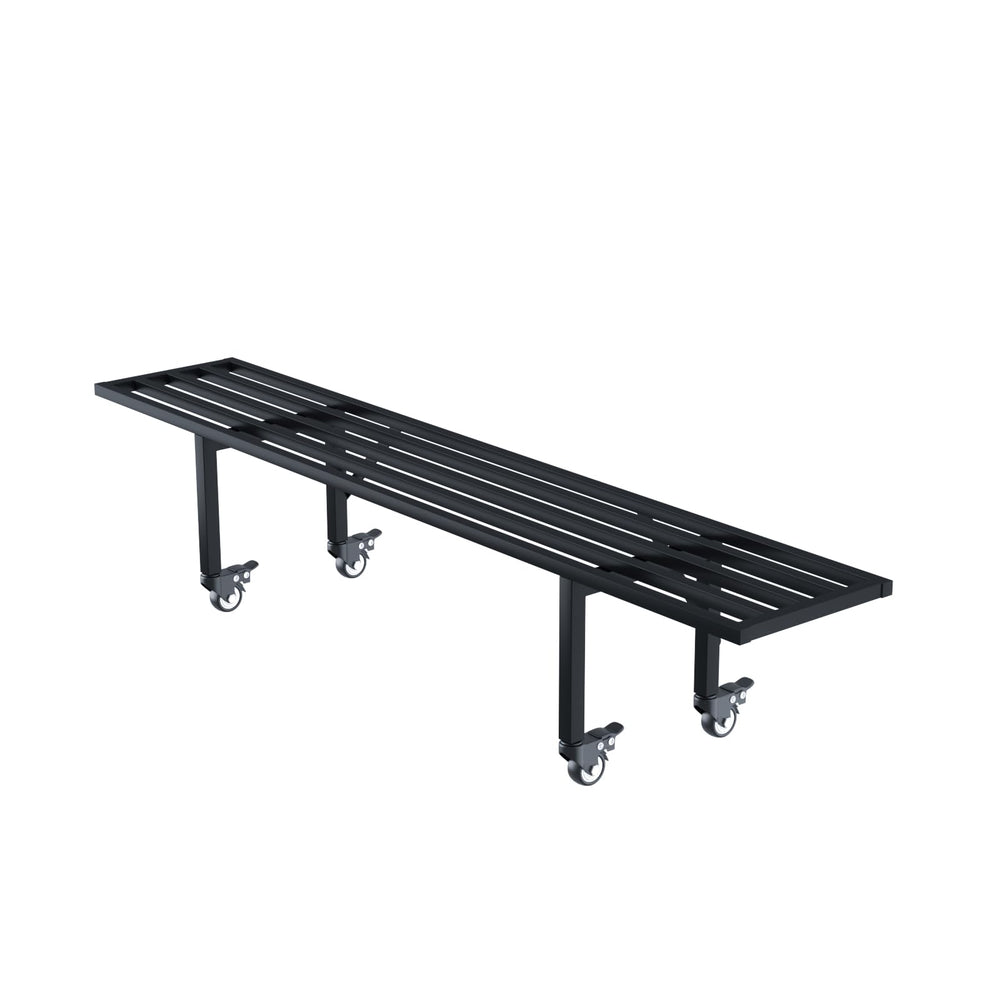 Zhongma front view of full metal plant stand showing sturdy construction and space-saving design