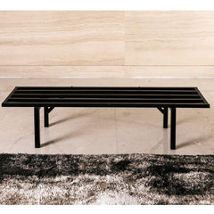 Zhongma front view full-length metal stand showing stable long shelf and support