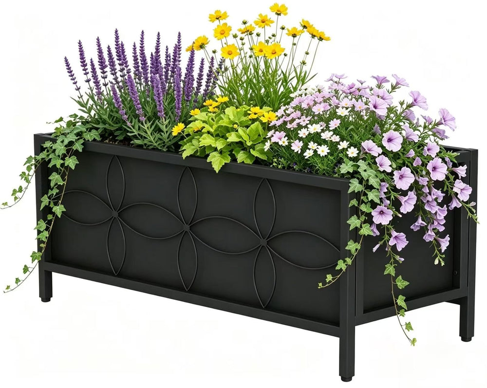 Zhongma front view planter showing compact durable frame and planting capacity