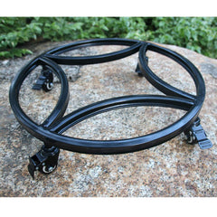 Zhongma close-up of polyurethane caster and brake, reduces noise and secures planter