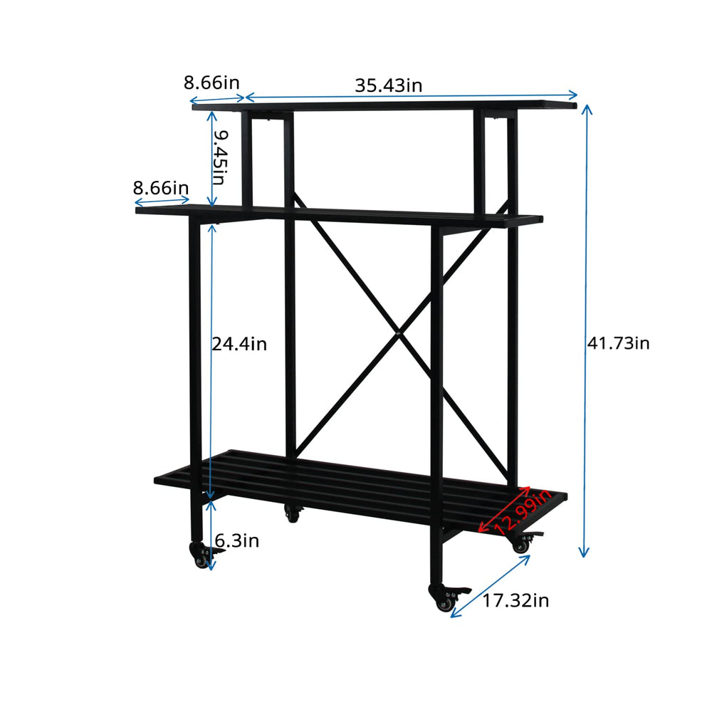Zhongma side profile with pots showing compact footprint and space-saving benefit