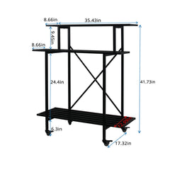 Zhongma side profile with pots showing compact footprint and space-saving benefit