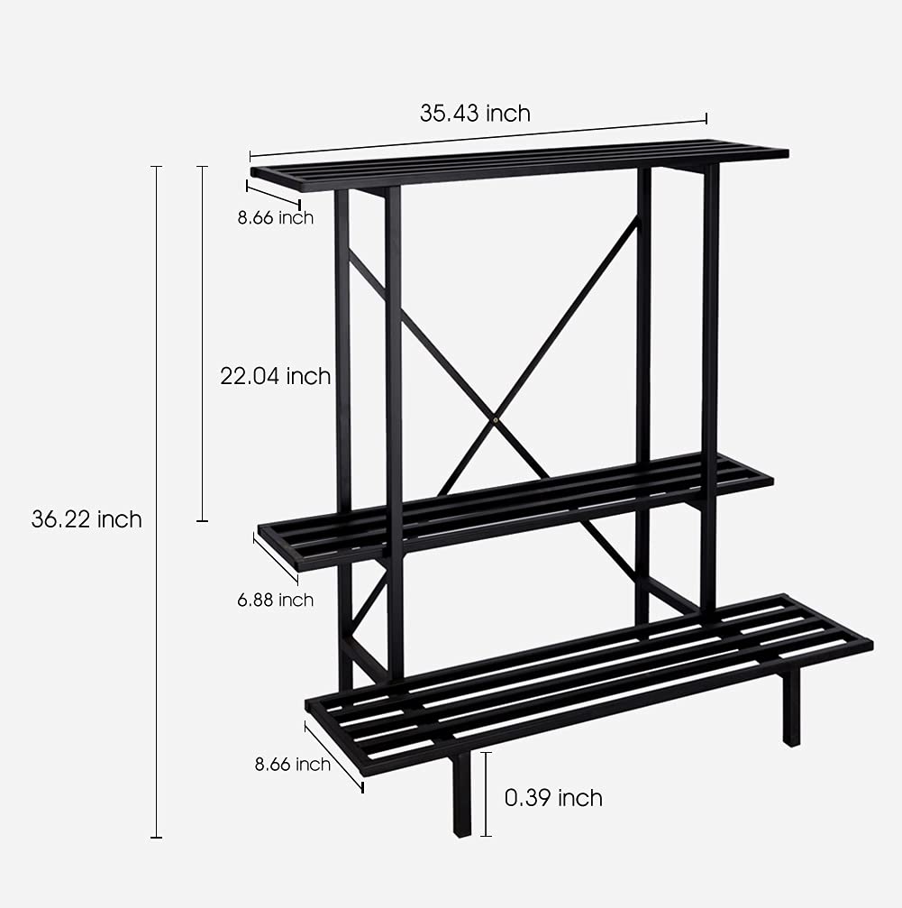 Zhongma close-up of top shelf showing sturdy metal surface durability
