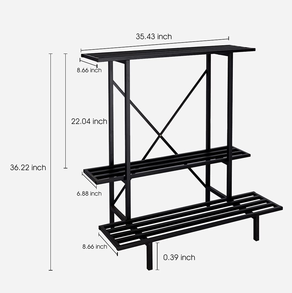 Zhongma close-up of top shelf showing sturdy metal surface durability