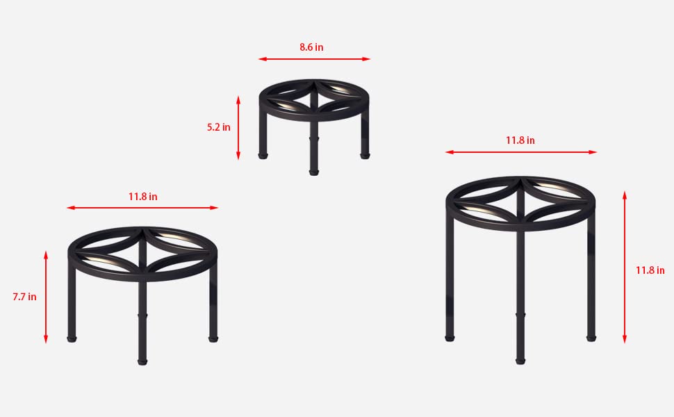 Zhongma medium and small stands grouped to show layered display and space-saving benefit