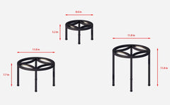 Zhongma medium and small stands grouped to show layered display and space-saving benefit