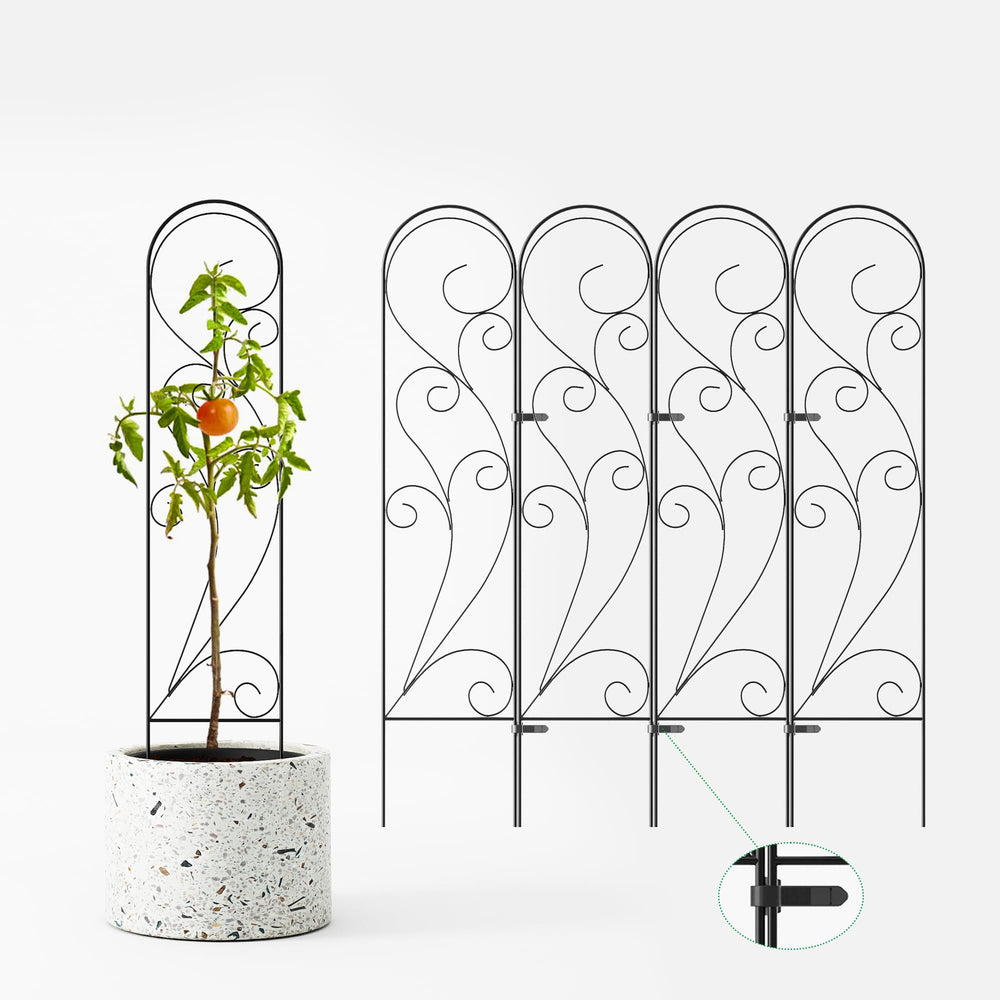 Zhongma four trellises in a row showing scale for balcony or garden benefit