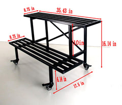 Zhongma side profile loaded with pots demonstrating stable multi-plant storage
