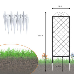 Zhongma trellis supporting pea vines showing improved vertical growth