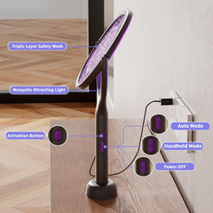 ZHOU HE telescopic handle fully extended for high-reach insect control