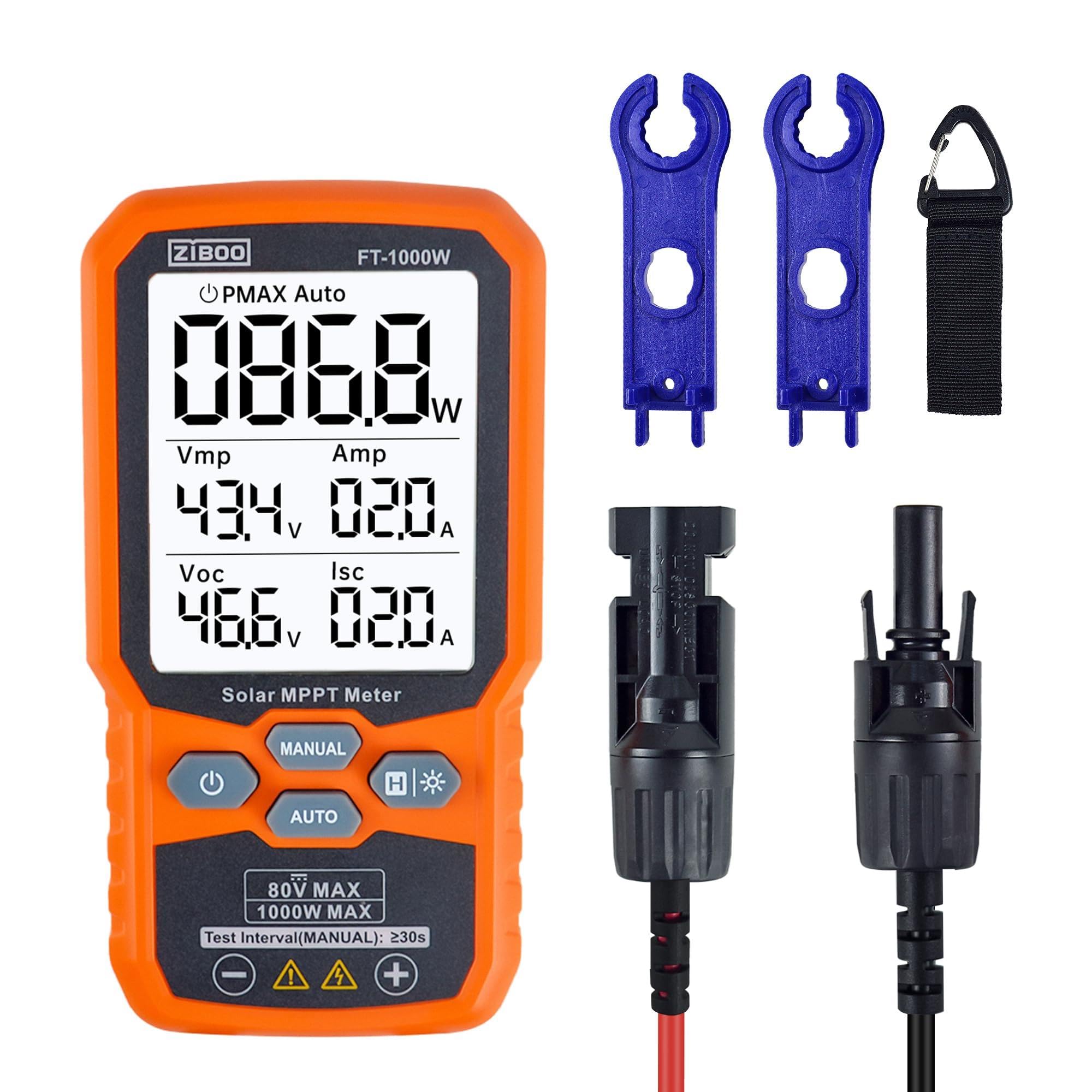 ZIBOO FT-1000W front display showing readings, clear visibility benefit