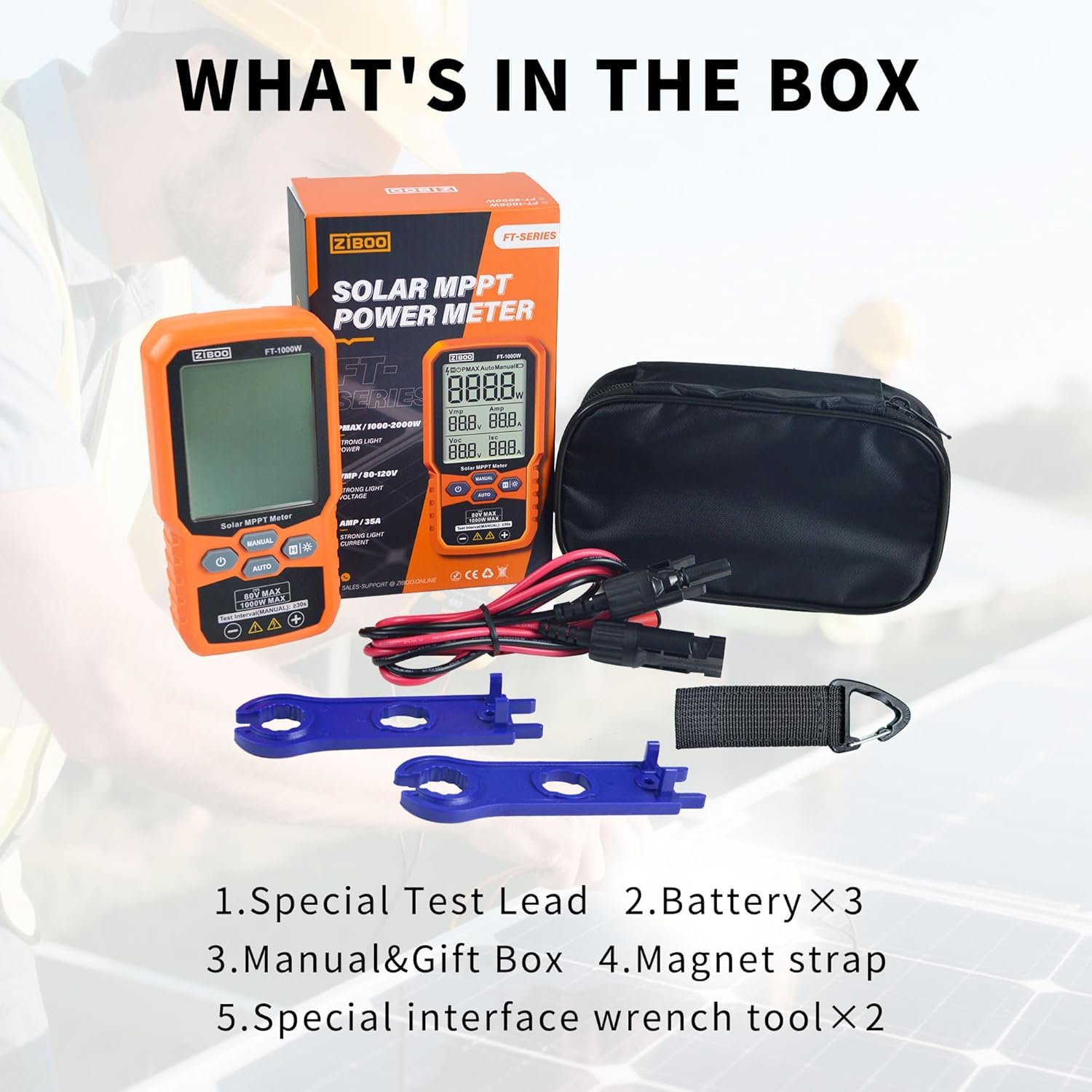 ZIBOO FT-1000W handheld for scale, compact portability benefit