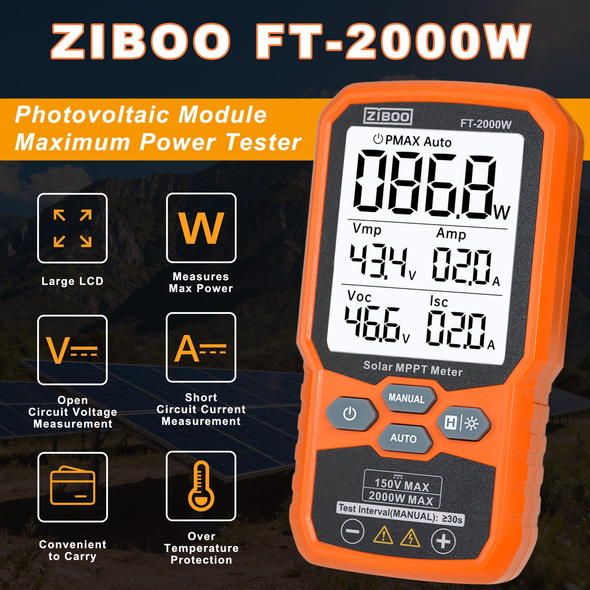 ZIBOO FT-2000W sondas con doble aislamiento, beneficio seguridad en alta tensión