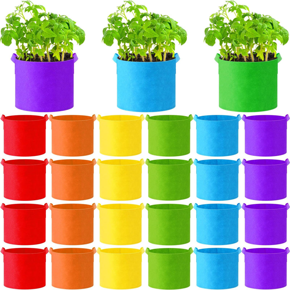 Ziliny front packaging showing 24 colorful grow bags and practical value