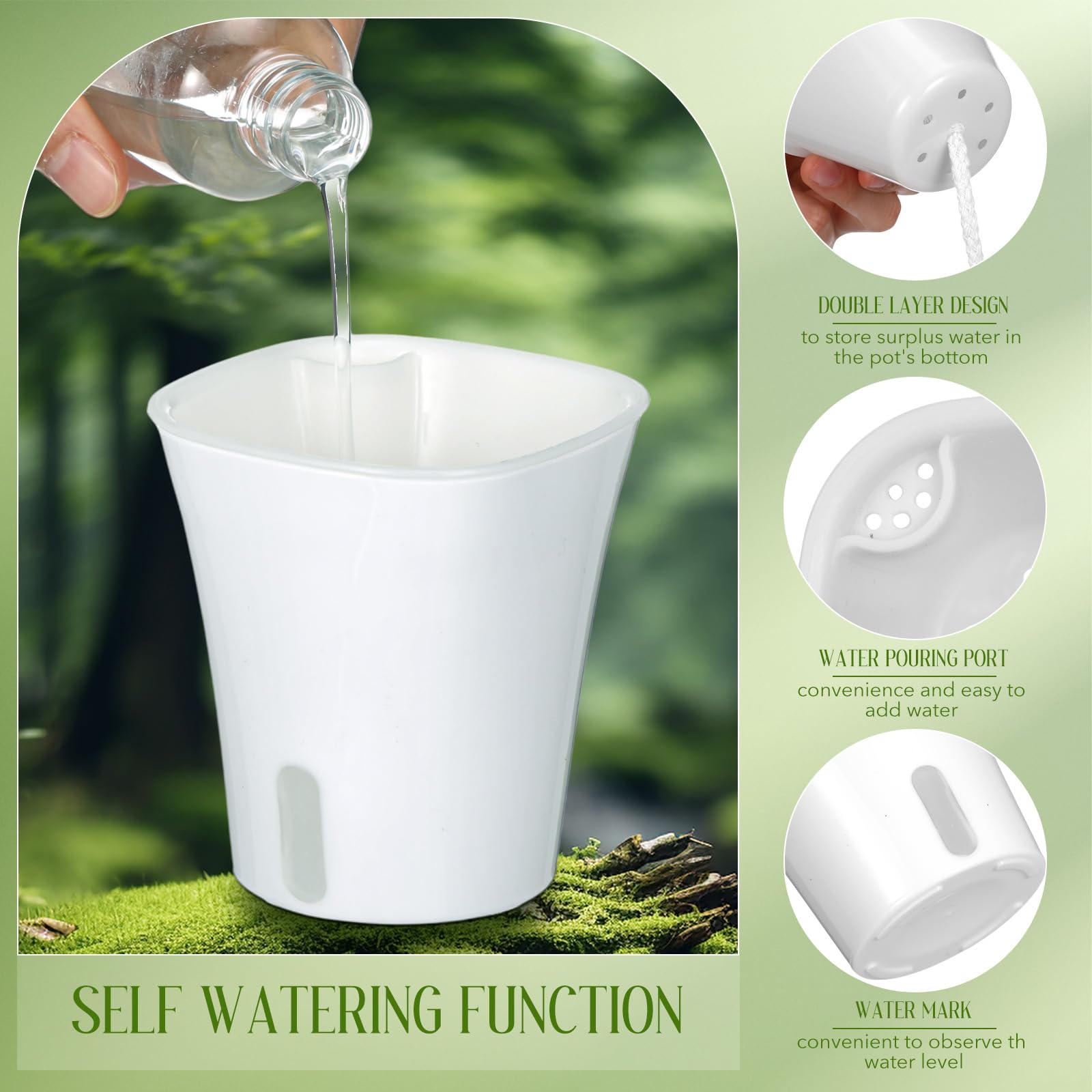 Ziliny planters in use on a windowsill showcasing compact decor and convenience