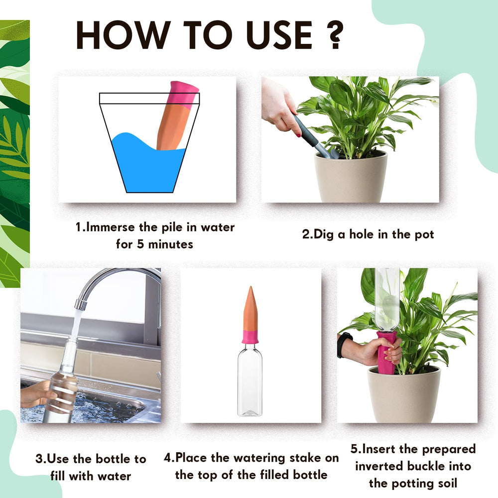 Ziliny watering bottle beside ruler to show 25 oz size and space-saving benefit