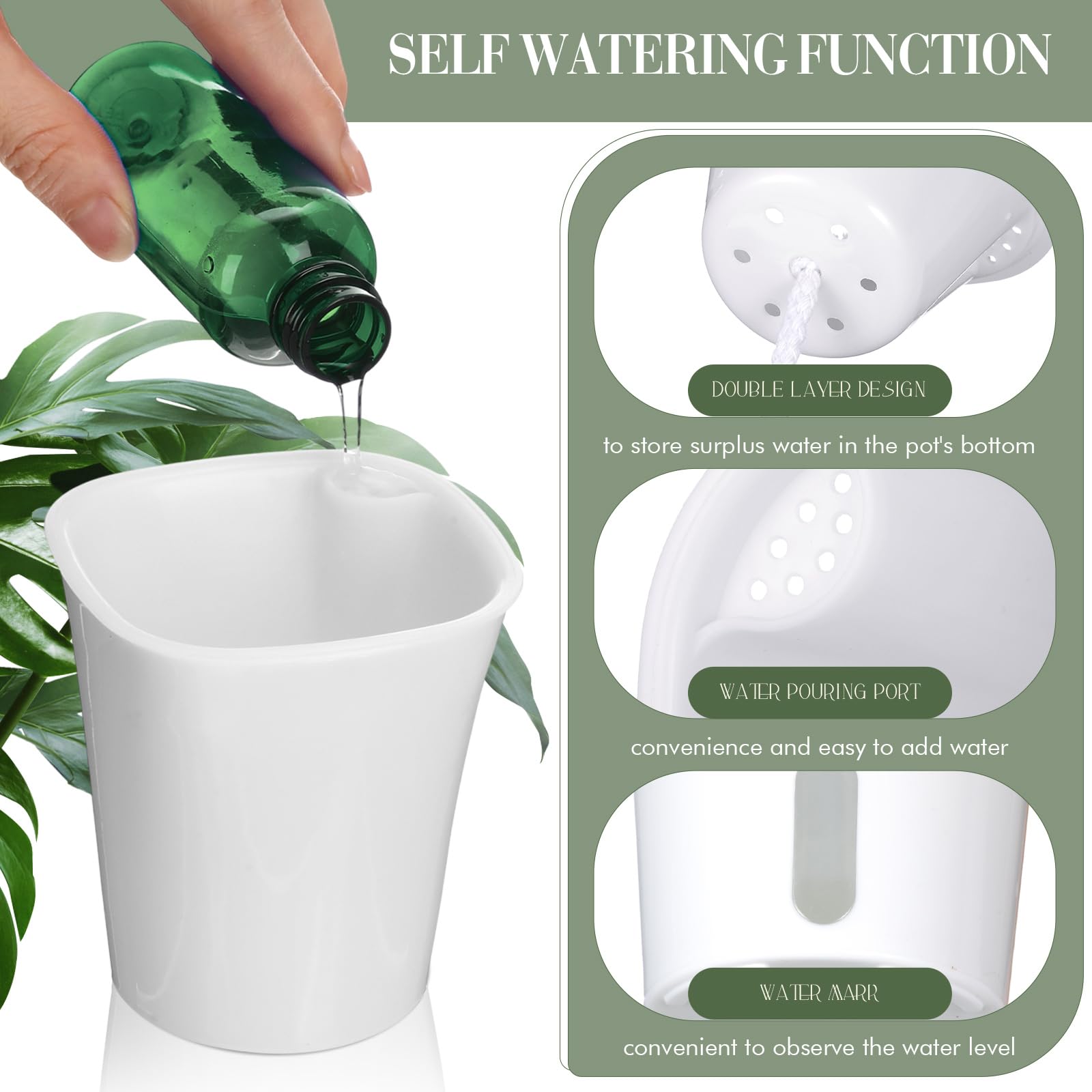 Ziliny water injection port being used for quick refills and reduced watering hassle