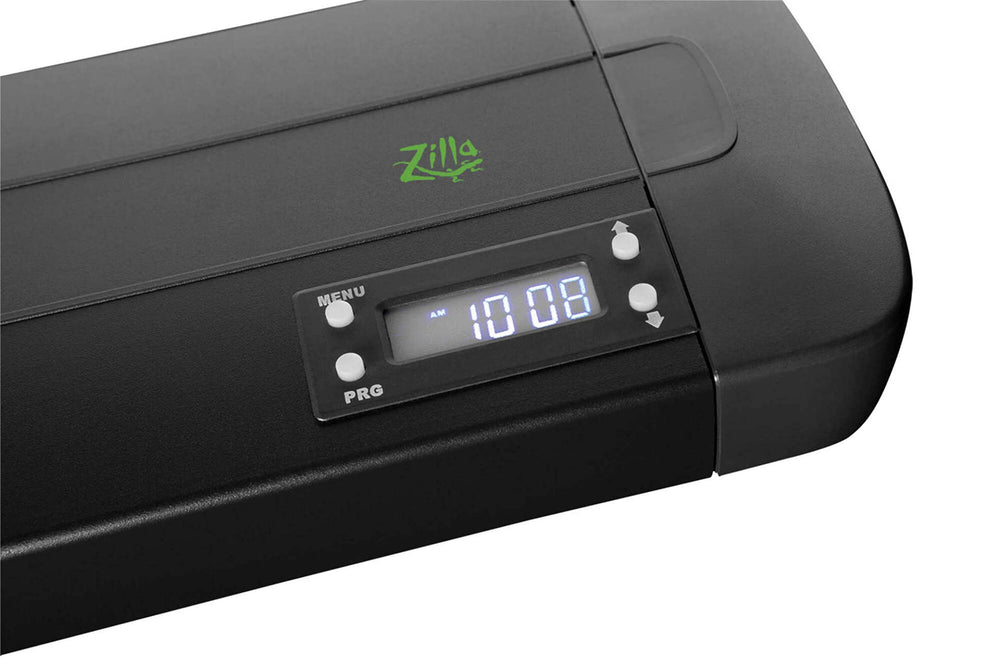 Zilla Pro Sol LCD timer display view showing programmable controls and convenience