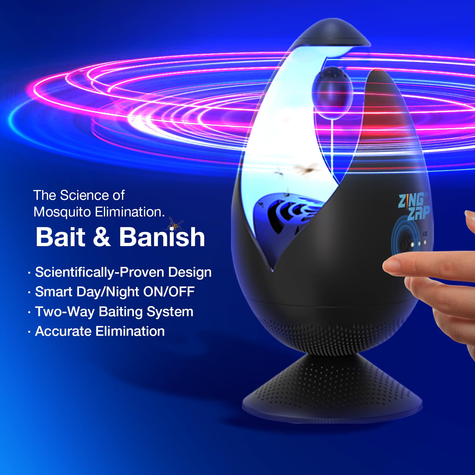 ZingZap magnetic bait pod being installed quickly and securely
