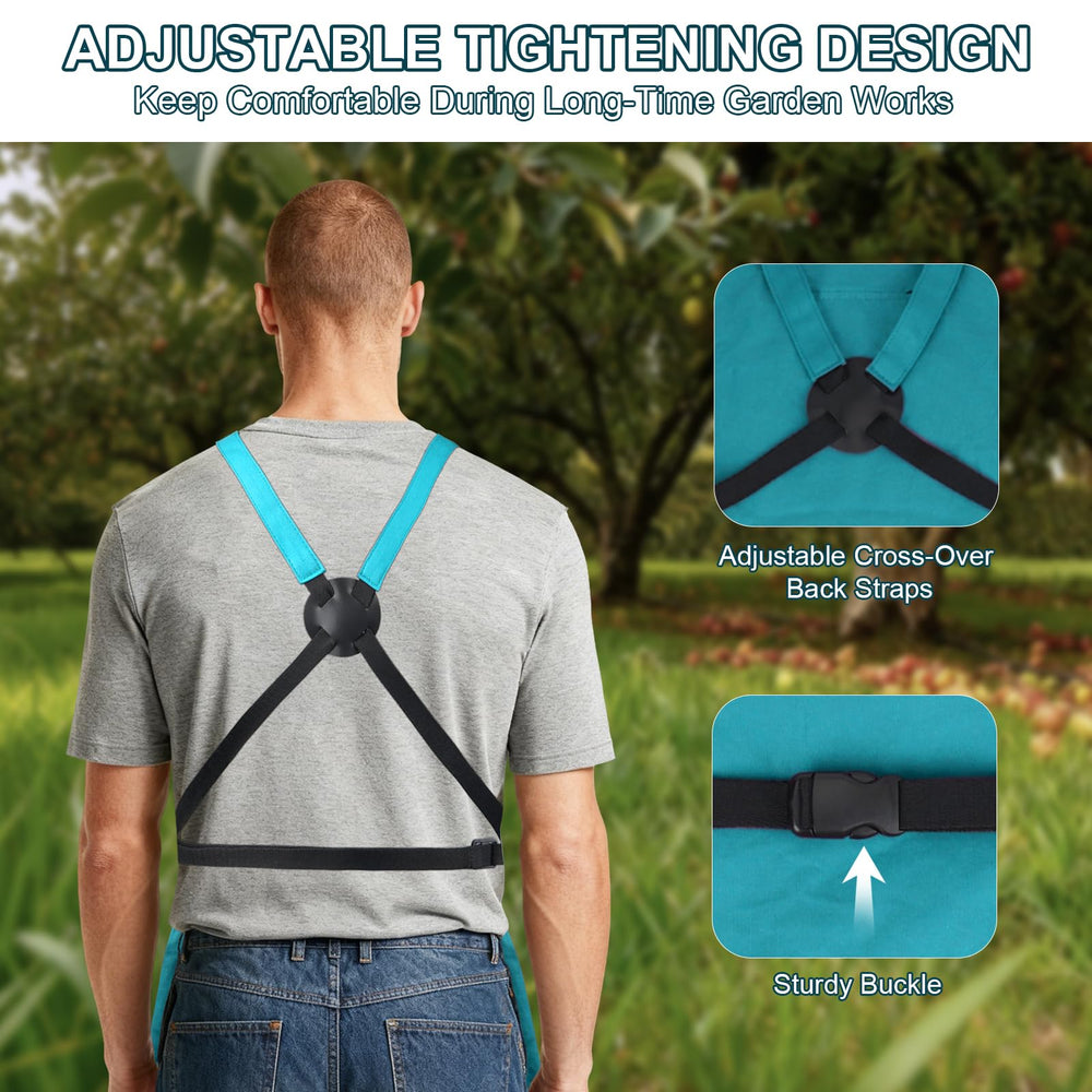 ZIOZERTT adjustable back strap with quick-release buckle reduces shoulder strain