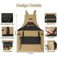 ZIOZERTT pocket organization closeup showing multiple compartments for neat storage