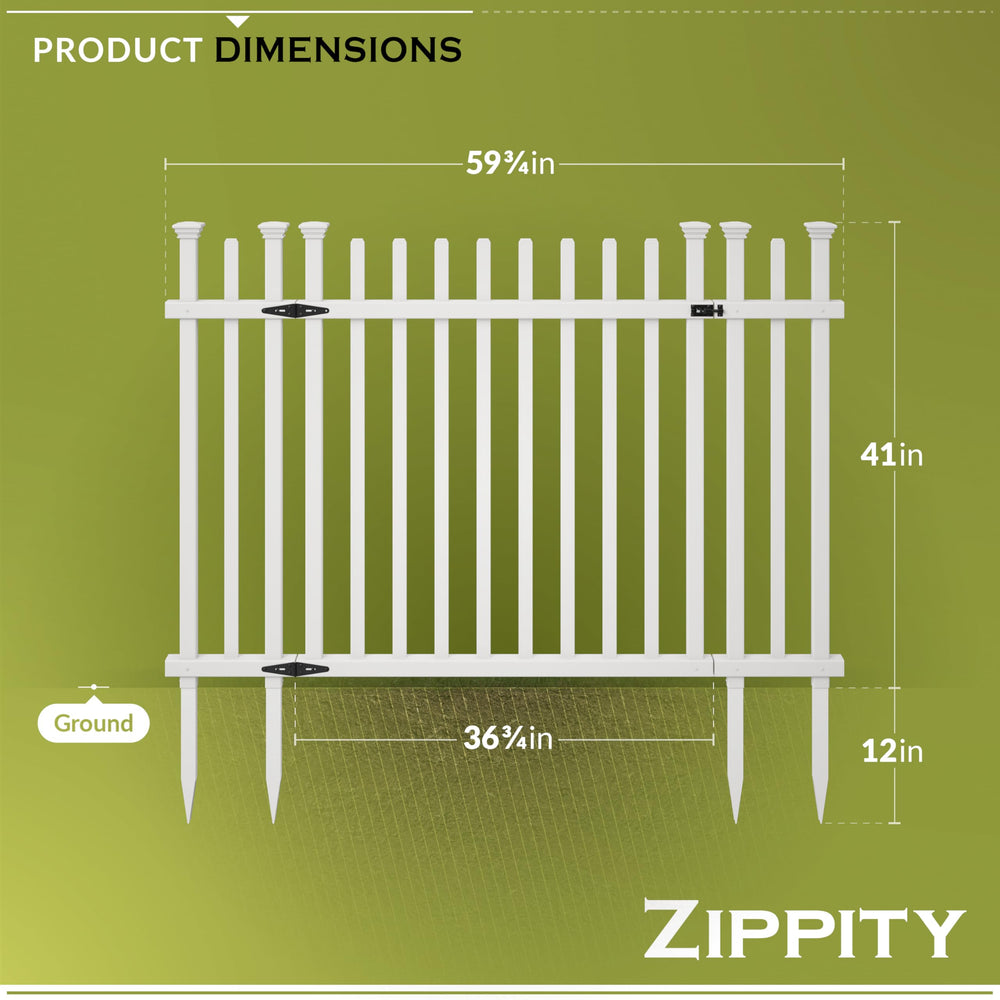 Zippity Outdoor Products close-up of dog-eared picket caps highlighting classic detail