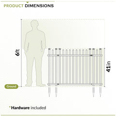 Zippity Outdoor Products pointed stake detail showing no-dig installation benefit
