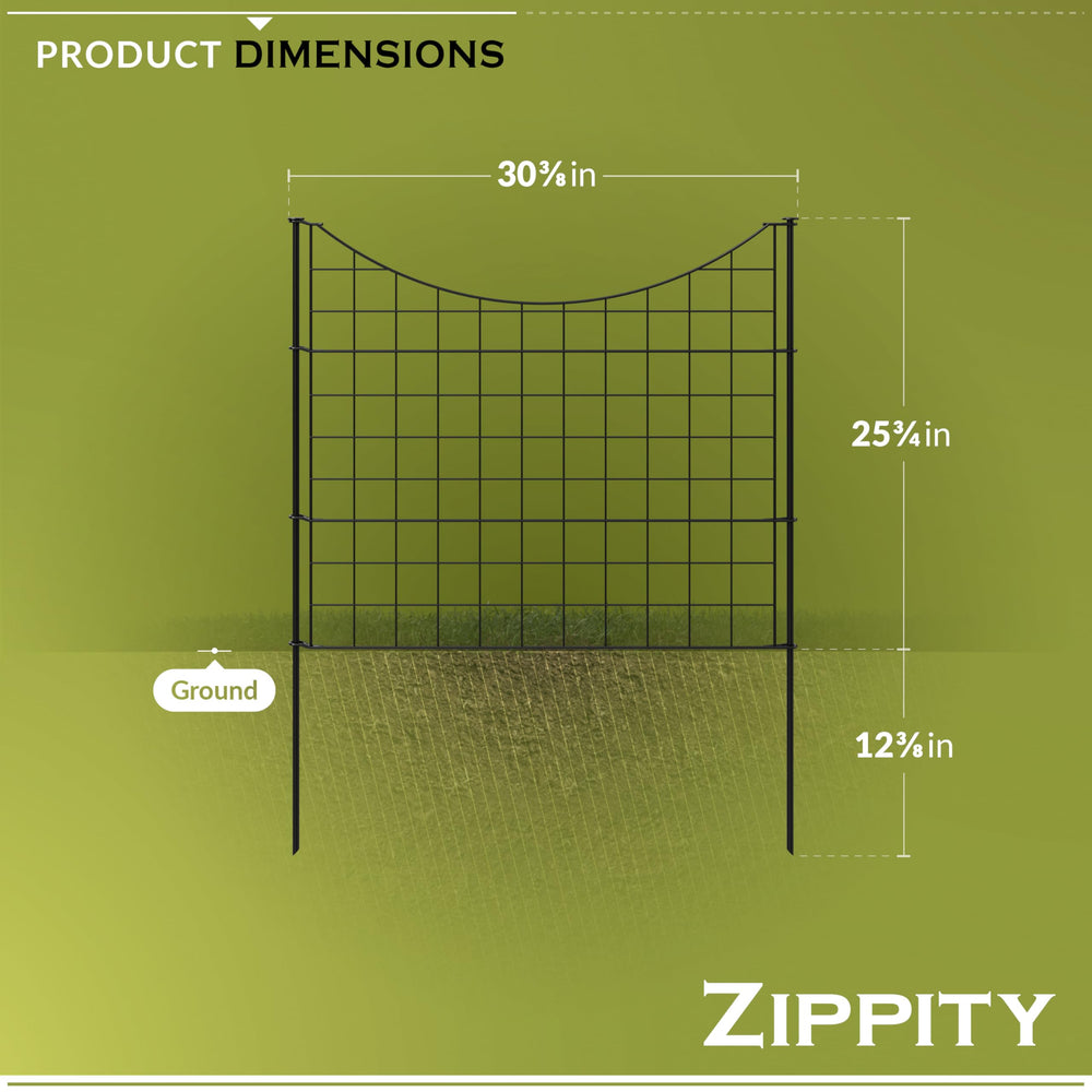 Zippity Outdoor Products close-up of welded wire and black finish showing rust-resistant durability