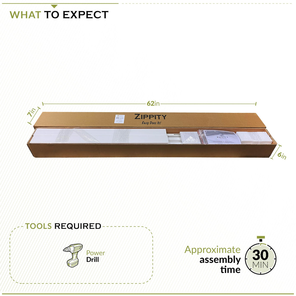 Zippity Outdoor Products fence panel next to person for scale and easy freestanding portability
