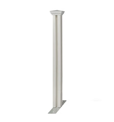 Zippity finishing post front view showing clean end support and professional finish
