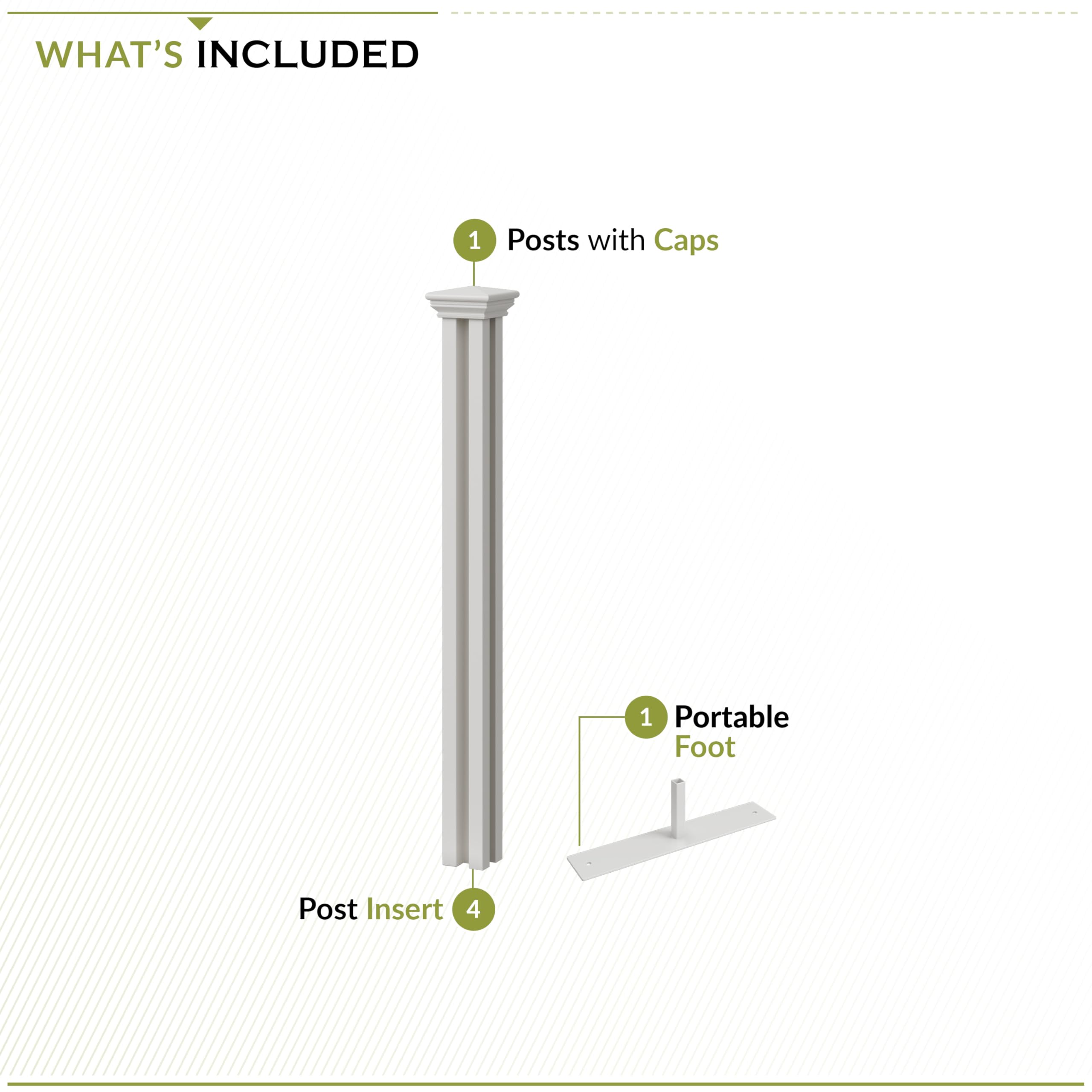 Zippity recycled PVC label on post emphasizing eco-friendly material advantage