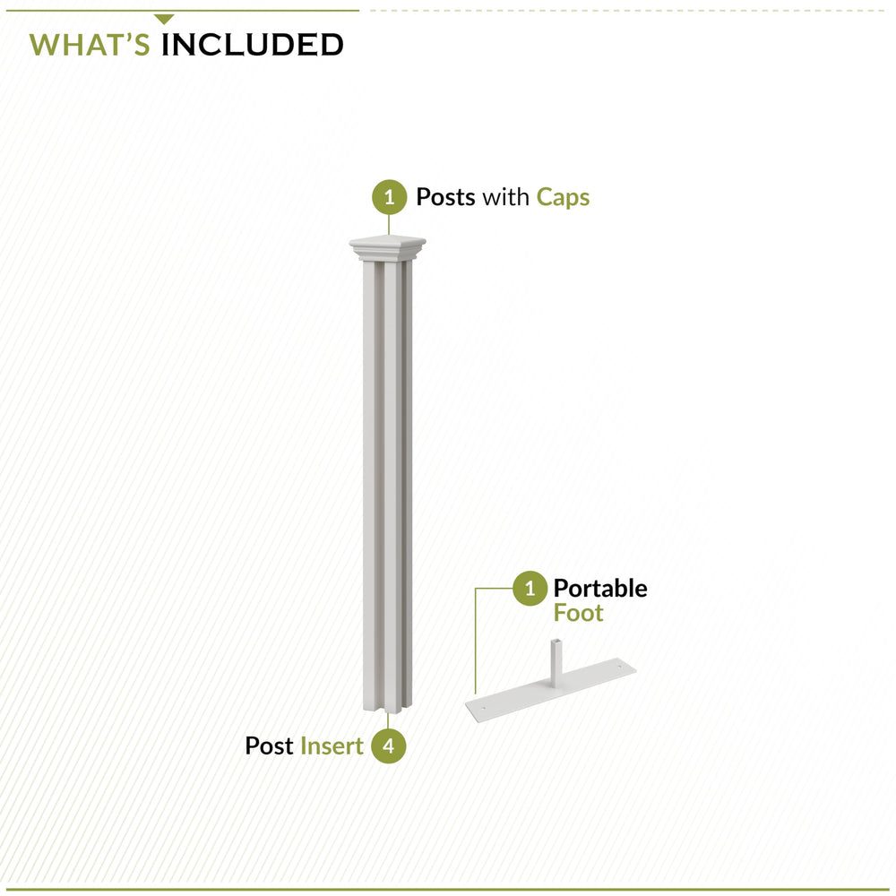 Zippity recycled PVC label on post emphasizing eco-friendly material advantage