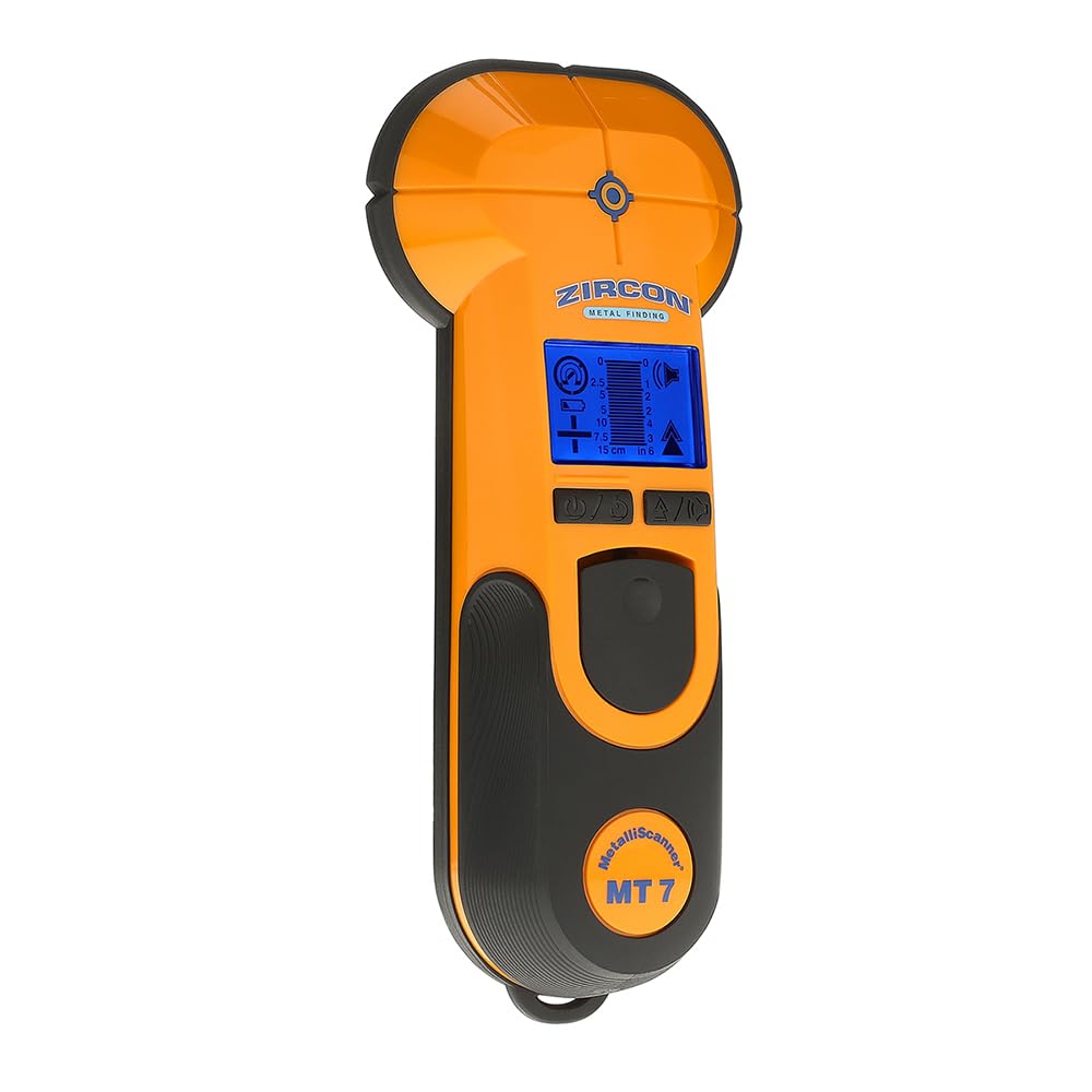 Zircon MetalliScanner MT7 on a renovation site demonstrating practical pre‑drilling checks