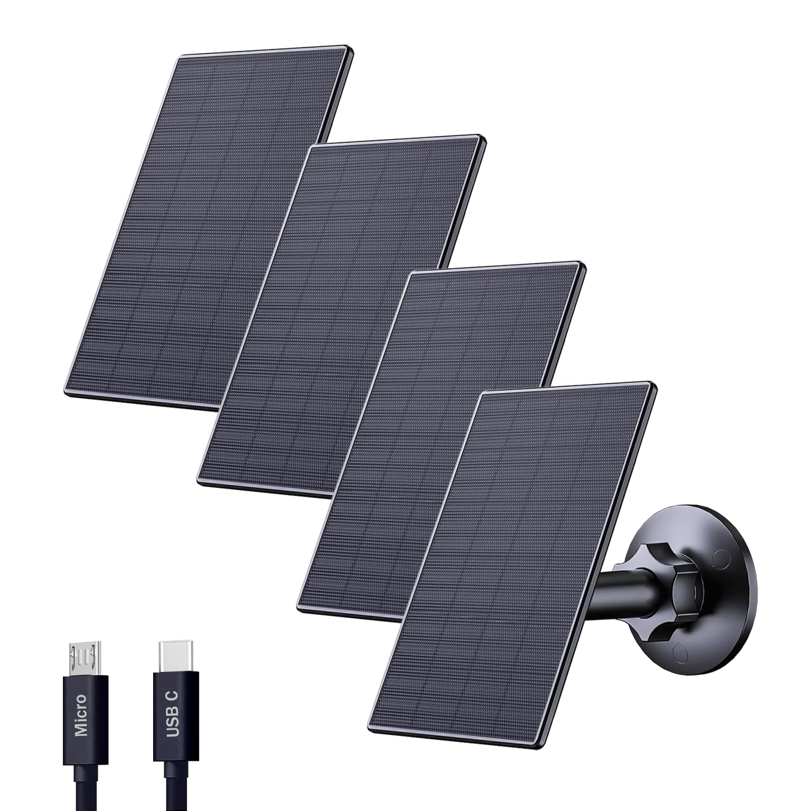 Zivif front packaging showing four solar panels and mounting parts for easy installation