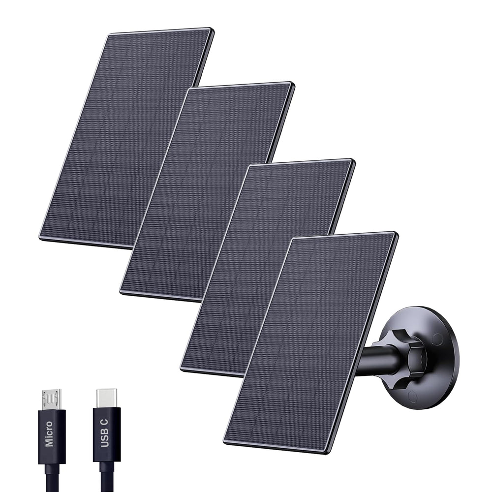 Zivif front packaging showing four solar panels and mounting parts for easy installation