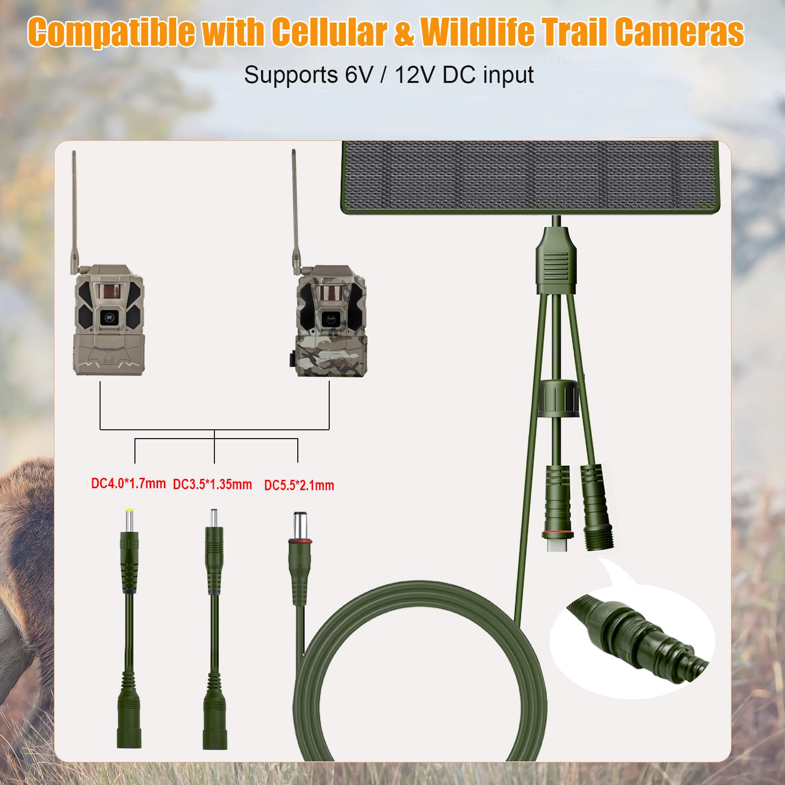 Zivif panel mounted on a tree demonstrating easy field installation